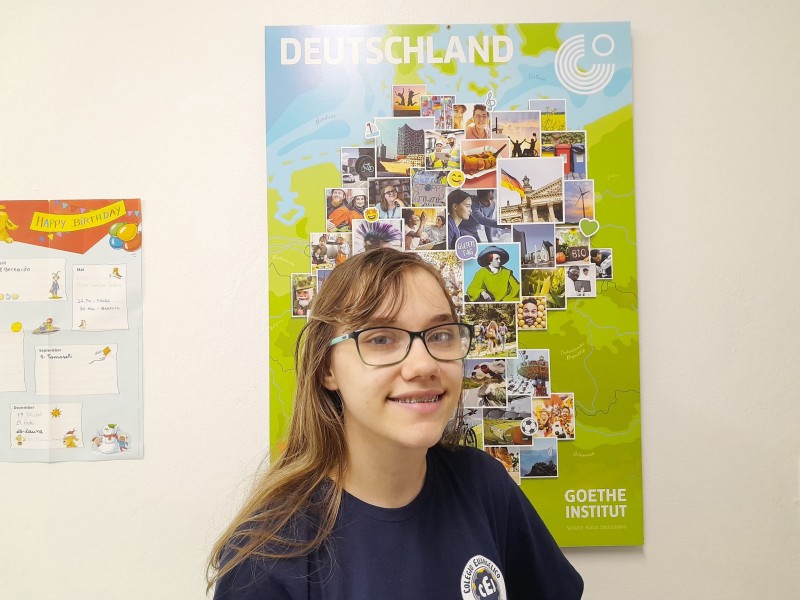 A aluna Karin Schönau de Oliveira, aluna do 2º ano do Ensino é selecionada para o Intercâmbio do JUKU 2024
