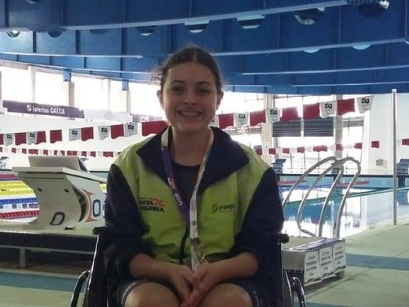 Aluna Luiza Possamai nas Paralimpíadas Escolares Brasileiras