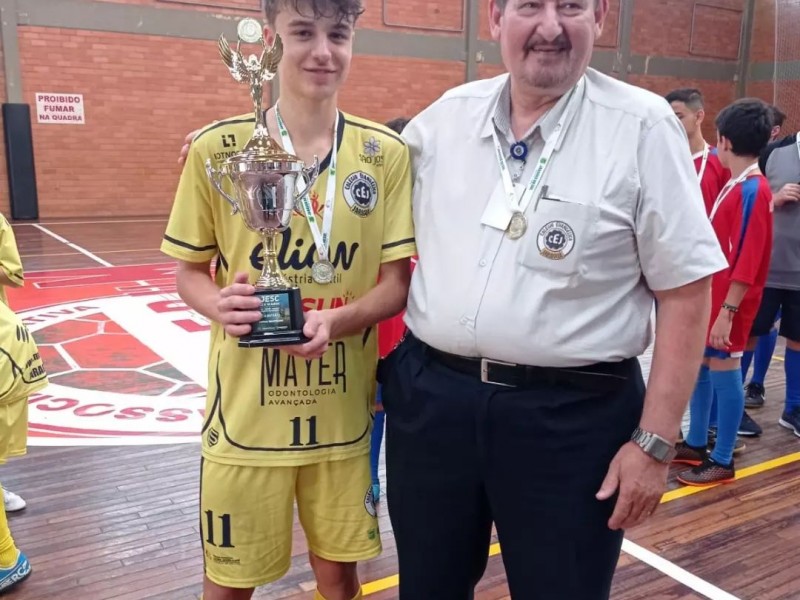 Futsal masculino do CEJ é campeão invicto do 16º Troféu Murillo Barreto De Azevedo - JESC 12 A 14 Anos.