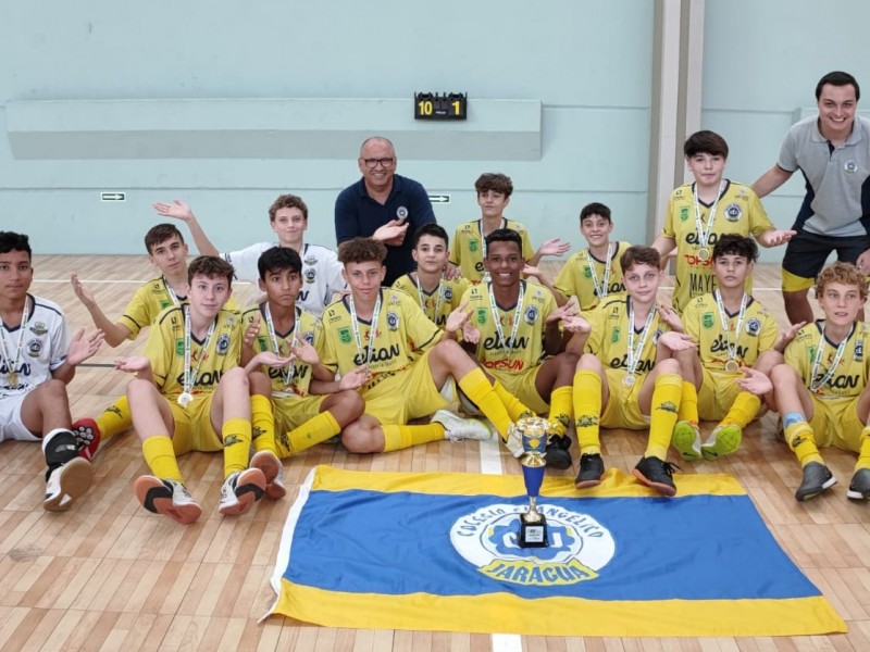 Futsal masculino do CEJ é campeão dos Jogos Escolares de 12 a 14 anos.