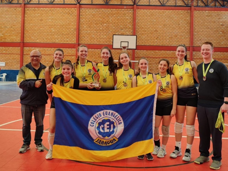 Voleibol feminino do CEJ é vice campeão do JESC de 15 a 17 anos fase regional.