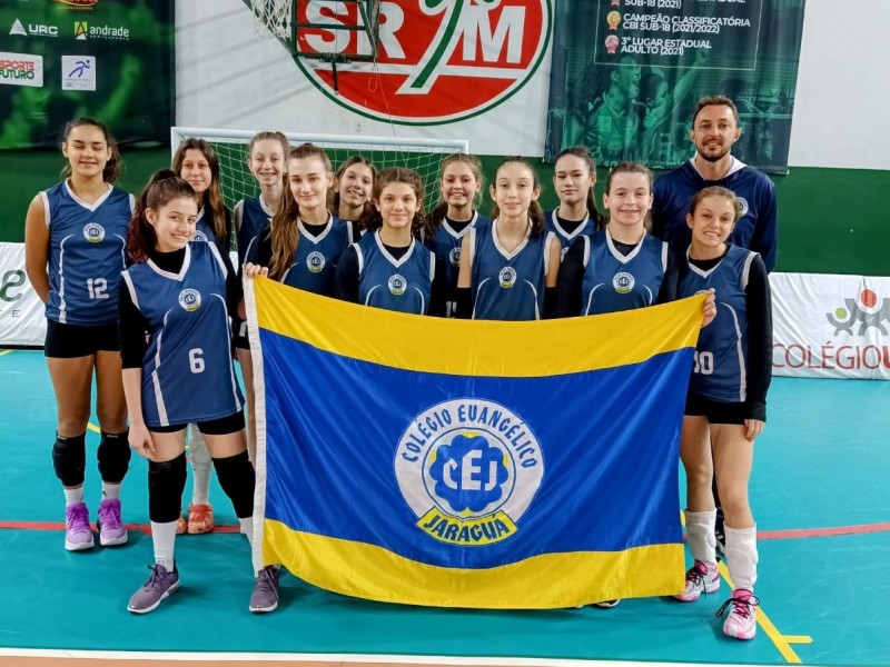 Colégio Evangélico Jaraguá conquista o 4° lugar do JESC 12 a 14 anos na modalidade de voleibol feminino