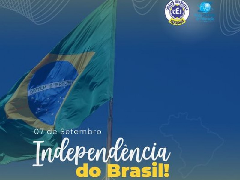 Feliz dia 7 de setembro! Viva a independência do Brasil!